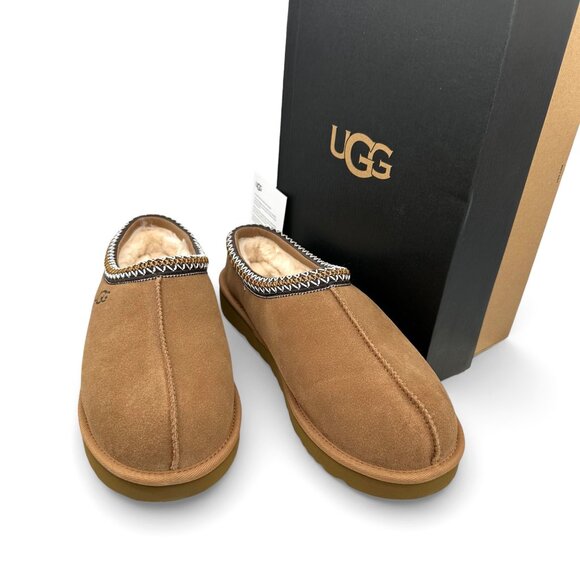 UGG Tasman II Shearling Slipper Slide Chestnut Slip-on Men’s 12 New In Box main image 13